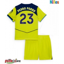 Camiseta Tottenham Hotspur Pedro Porro #23 Tercera Equipación para niños 2025-26 manga corta (+ pantalones cortos)